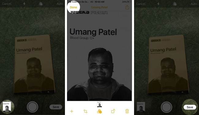 Bản scan sẽ được thêm vào danh sách ghi chú của bạn