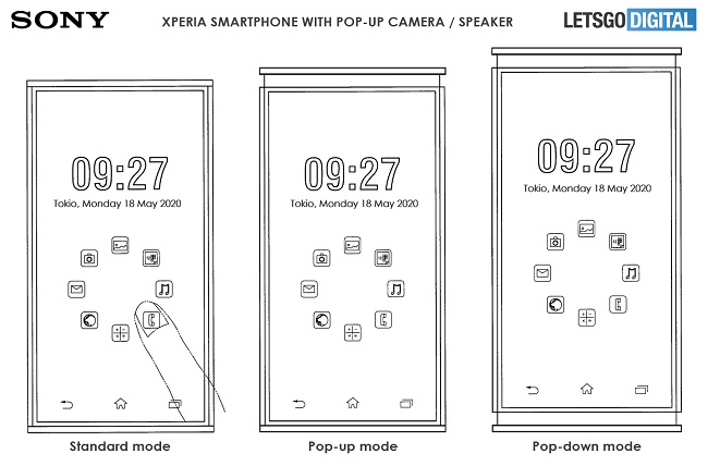 Ý tưởng táo bạo với smartphone thò thụt 2 đầu của Sony