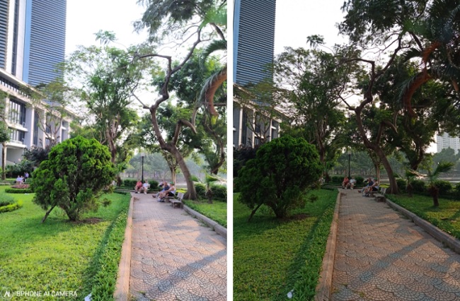 Ảnh chụp từ camera của Bphone B86 và Vsmart Active 3