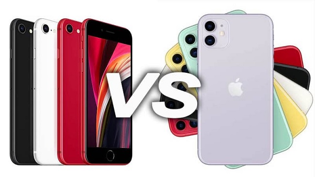 iPhone SE 2020 chỉ sở hữu camera đơn còn iPhone 11 được trang bị camera kép