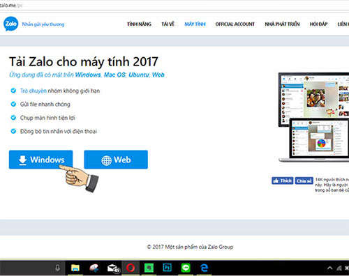 Tải Zalo về máy tính