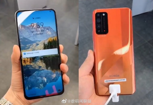 Thiết kế mặt trước Honor X10 lộ diện qua hình ảnh thực tế bị rò rỉ