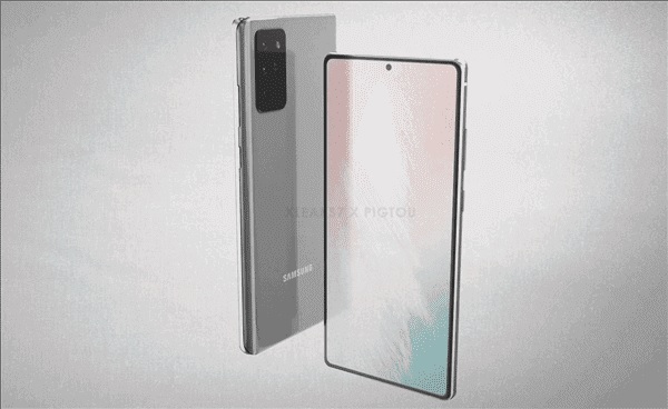 Ảnh render Galaxy Note 20+