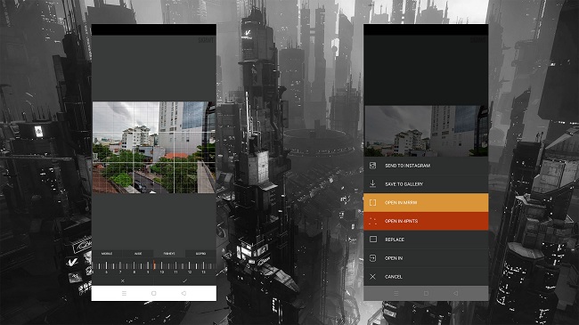Sử dụng ứng dụng SKRWT để sửa lỗi méo góc sau khi chụp