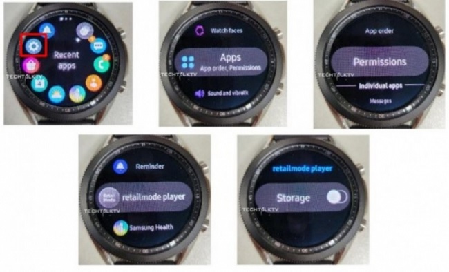 Ảnh thực tế đồng hồ Samsung Galaxy Watch 3 trên trang mạng xã hội Twitter