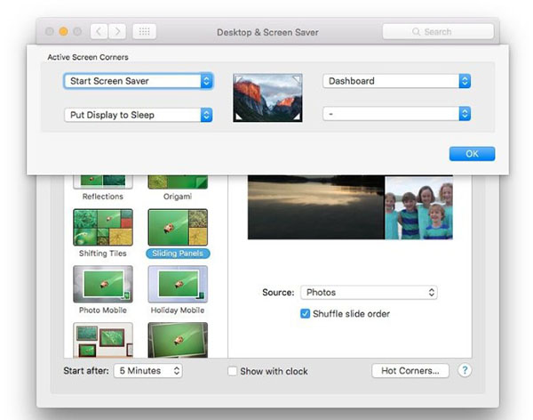 Sử dụng "Góc nóng" hot corner để khóa màn hình MacBook