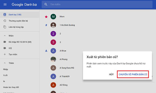 Cách lấy danh bạ bằng Gmail trên máy tính (1)