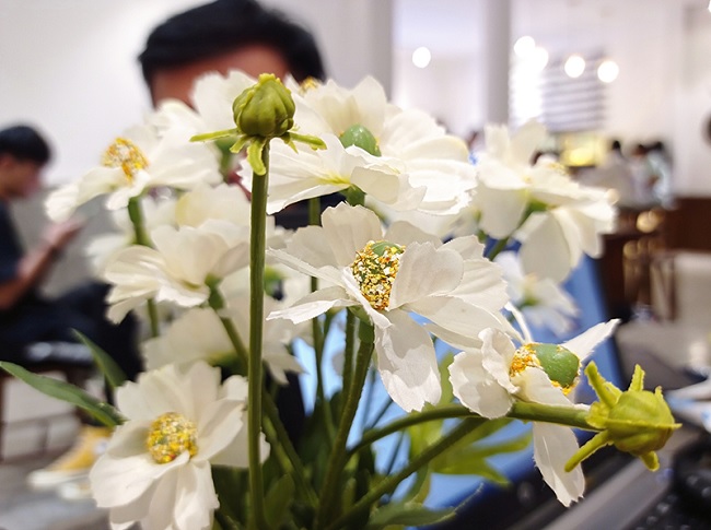 Ảnh chụp đồ vật xóa phông ở mức tương đối, màu sắc tươi tắn hơn thực tế