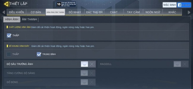 Redmi Note 9 không cho phép cài đặt đồ họa ở mức cao khi chơi Call of Duty Mobile 