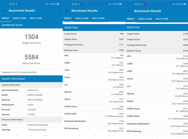 Điểm hiệu năng trên Geekbench khá ổn, mang đến khả năng xử lý mượt mà ngay cả với những tác vụ nặng