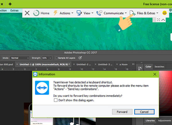 Điều khiển máy tính từ xa bằng Teamviewer (1)