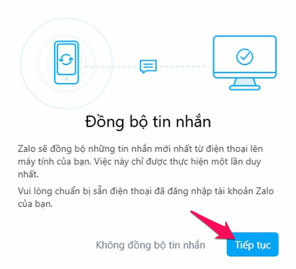Cách đồng bộ tin nhắn từ điện thoại sang máy tính 