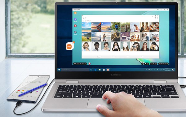 Sử dụng dây cáp kết nối USB để kết nối điện thoại Samsung với thiết bị máy tính