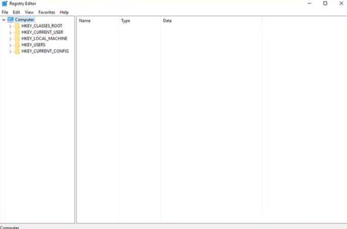 Khắc phục lỗi mất icon do mất file Explorer tại cửa sổ Regedit