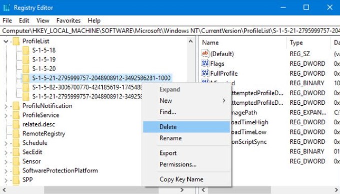 Cách xóa tính năng User Choice