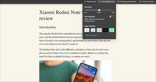 Chế độ đọc sẽ lọc và xóa toàn bộ các quảng cáo không cần thiết có trên trang web