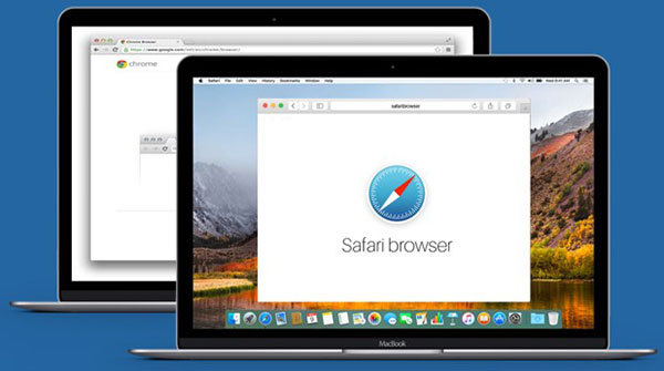 Trình duyệt Safari và Chrome là hai đối thủ nặng ký