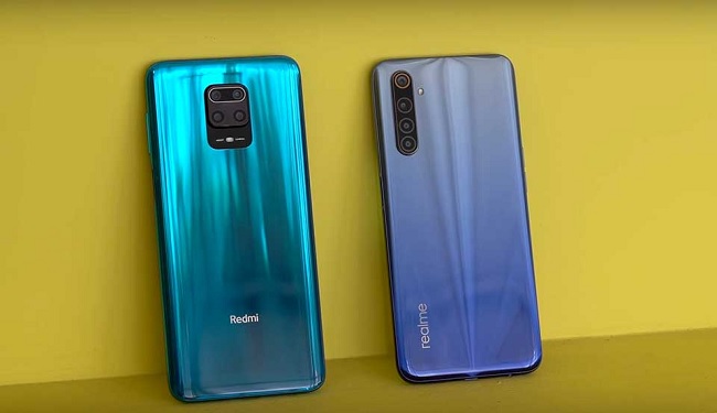 Cụm camera sau của Redmi Note 9 Pro và Realme 6