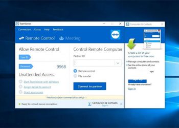 Phần mềm điều khiển máy tính từ xa teamviewer