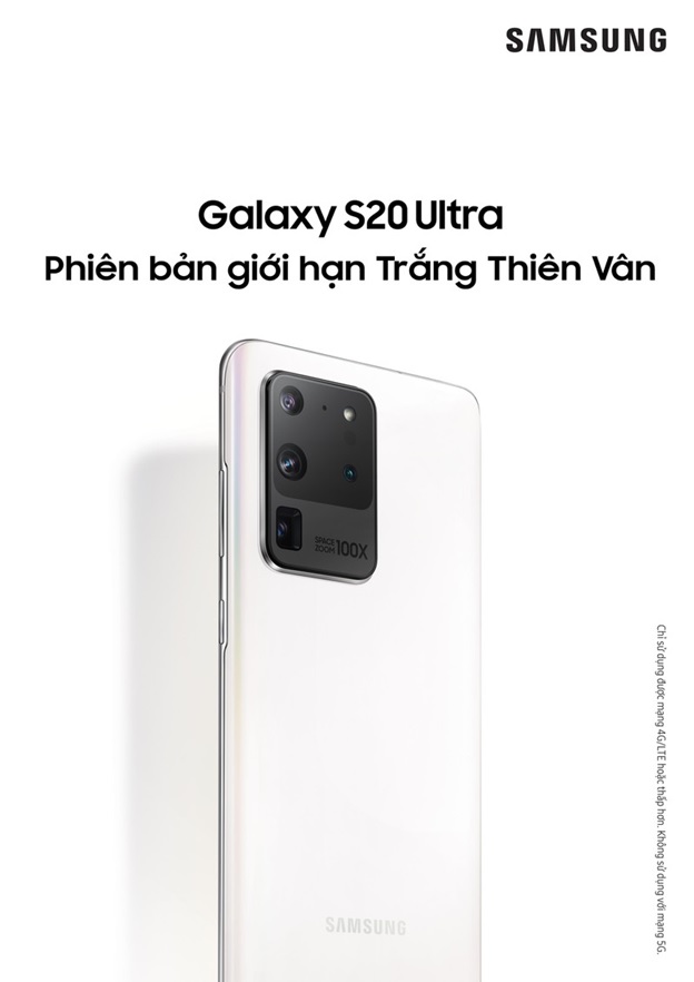 Galaxy S20 Ultra màu Trắng Thiên Vân đã có mặt tại Việt Nam