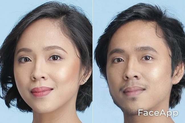 Ứng dụng FaceApp giúp biến đổi khuôn mặt