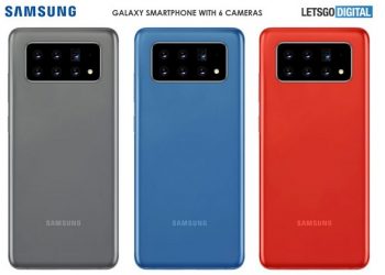 Samsung lộ bằng sáng chế về smartphone 6 camera sau với công nghệ nghiêng góc cảm biến
