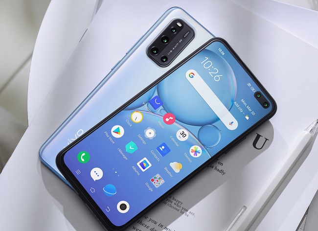 Vivo V19 với thiết kế cụm 4 camera xếp thành khối nổi bật