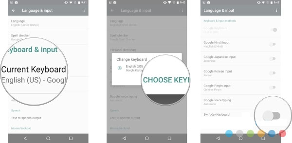 Thay đổi bàn phím điện thoại