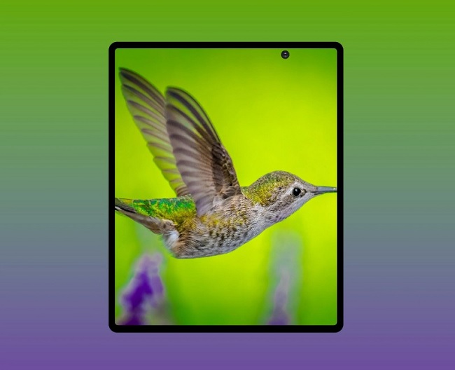 Lỗ đục trên Galaxy Fold 2 sẽ được đặt lệch về bên phải