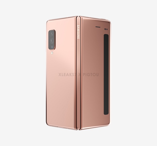 Ảnh render được cho là thiết kế chính thức của Galaxy Fold 2