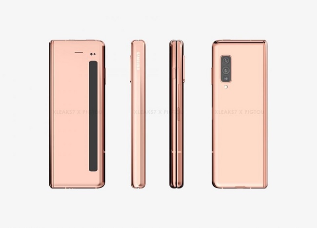 Mặt trước, mặt sau và hai cạnh hai bên của Galaxy Fold 2