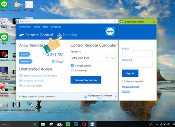 Tính năng họp trực tuyến trên Teamviewer