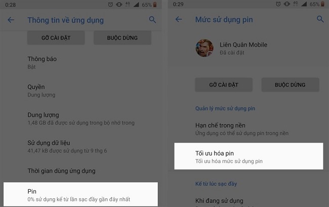 Tối ưu hóa pin