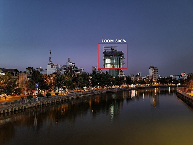 Bức ảnh được chụp lúc 19h30 tối bằng camera của Galaxy S20 Ultra