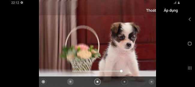 Tính năng chỉnh hiệu ứng background trên Galaxy S20 UItra