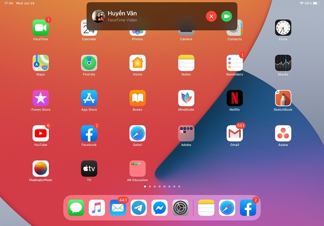 Hiển thị thông báo trên iPadOS 14