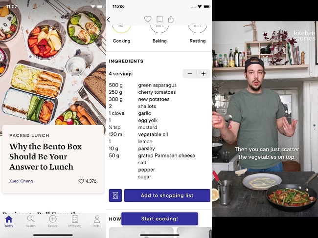 Ứng dụng nấu ăn Kitchen Stories