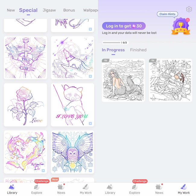 Ứng dụng tô màu PaintbyNumber