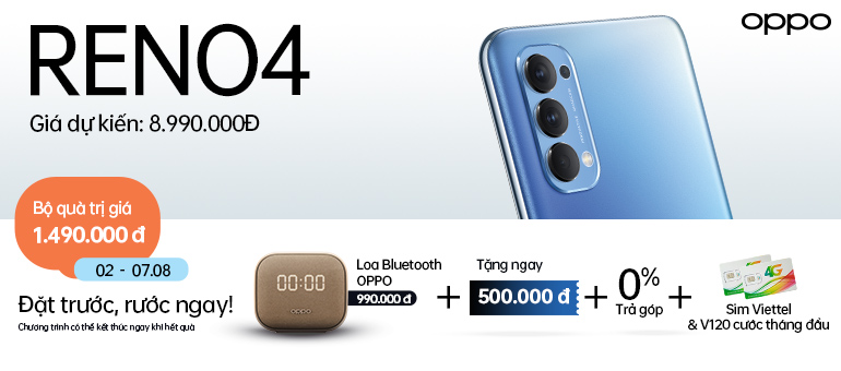 Đặt trước OPPO Reno4