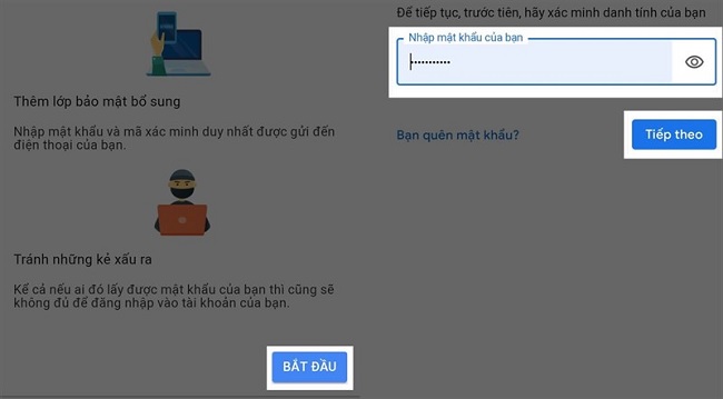 Bước 1 thao tác như ảnh