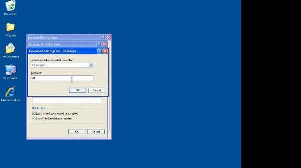 Cách khóa bàn phím laptop bằng FilterKey