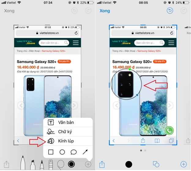 Cách phóng to một phần ảnh trên iPhone và iPad