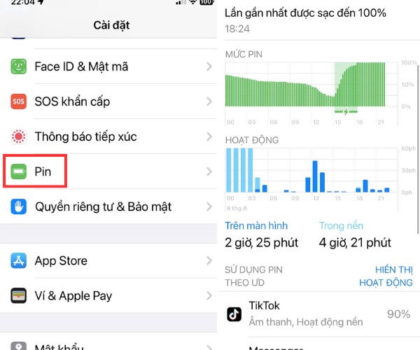 cách tiết kiệm pin iphone