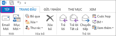 Cài đặt Gmail cho Outlook