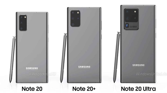 Hé lộ thiết kế camera Galaxy Note 20 series