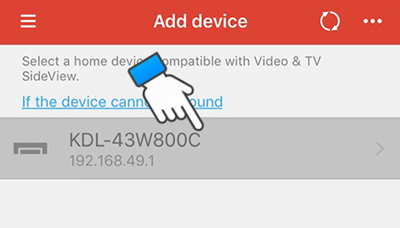 Chọn thiết bị kết nối