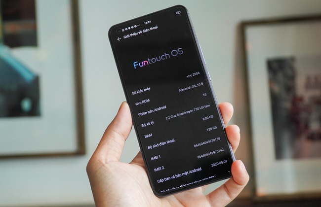 Vivo X50 chạy hệ điều hành Android 10, trên giao diện Funtouch 10