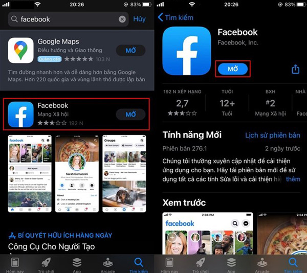 Cập nhật Facebook mới nhất để kích hoạt chế độ tối trên iPhone