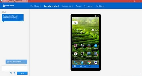 Điều khiển điện thoại bằng máy tính từ xa (4)