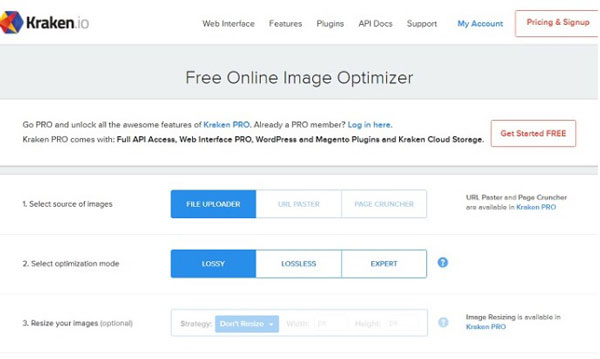 Kraken hỗ trợ giảm dung lượng ảnh mà không giảm chất lượng ảnh